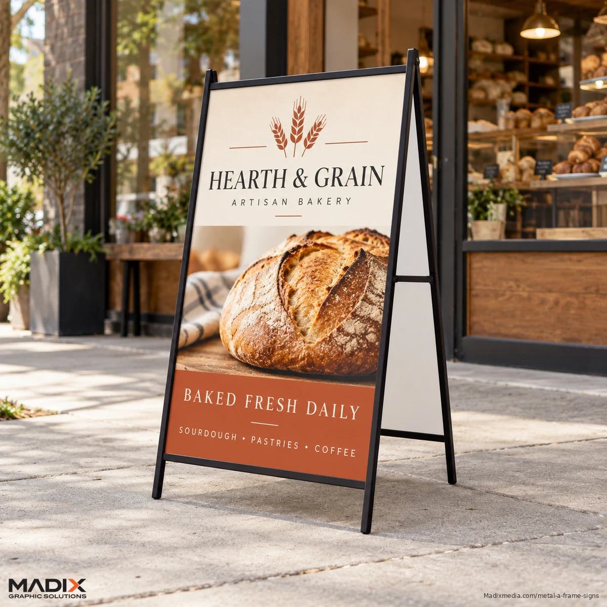 A-Frame Signs: Madix A-frame sidewalk signs sample 2