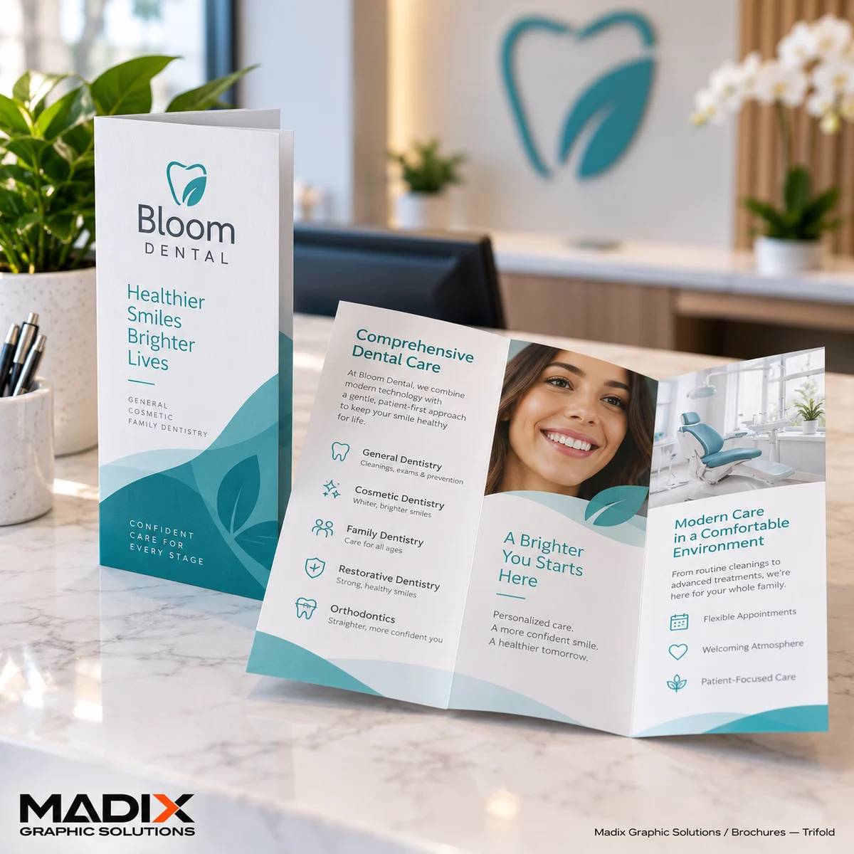 Brochures printed by Madix