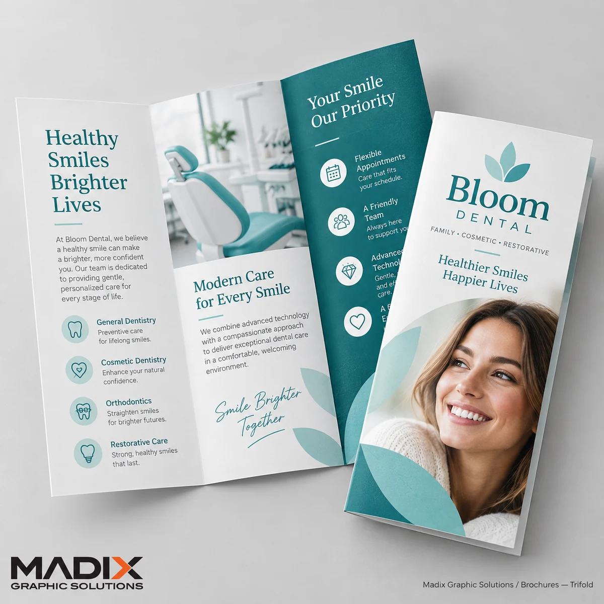 Brochures, Tri-fold: Madix brochures sample 2