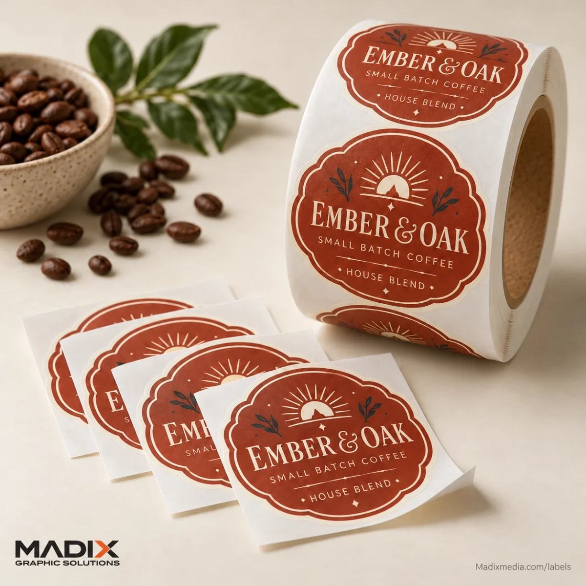 Labels & Stickers: Madix custom labels and stickers sample 2