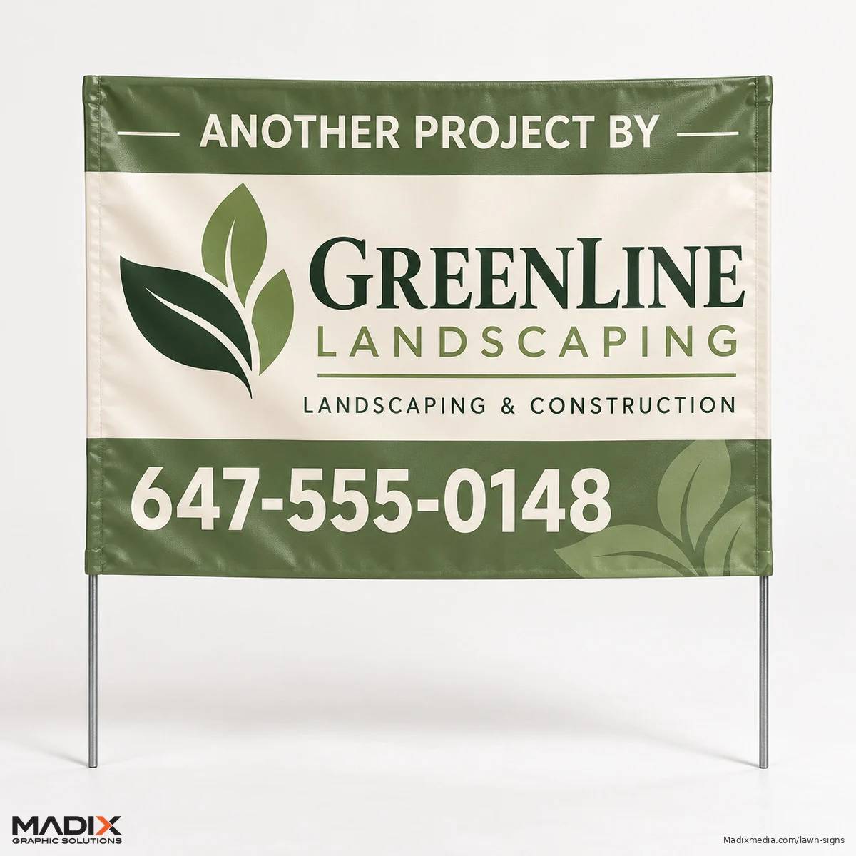 Lawn Signs printed by Madix
