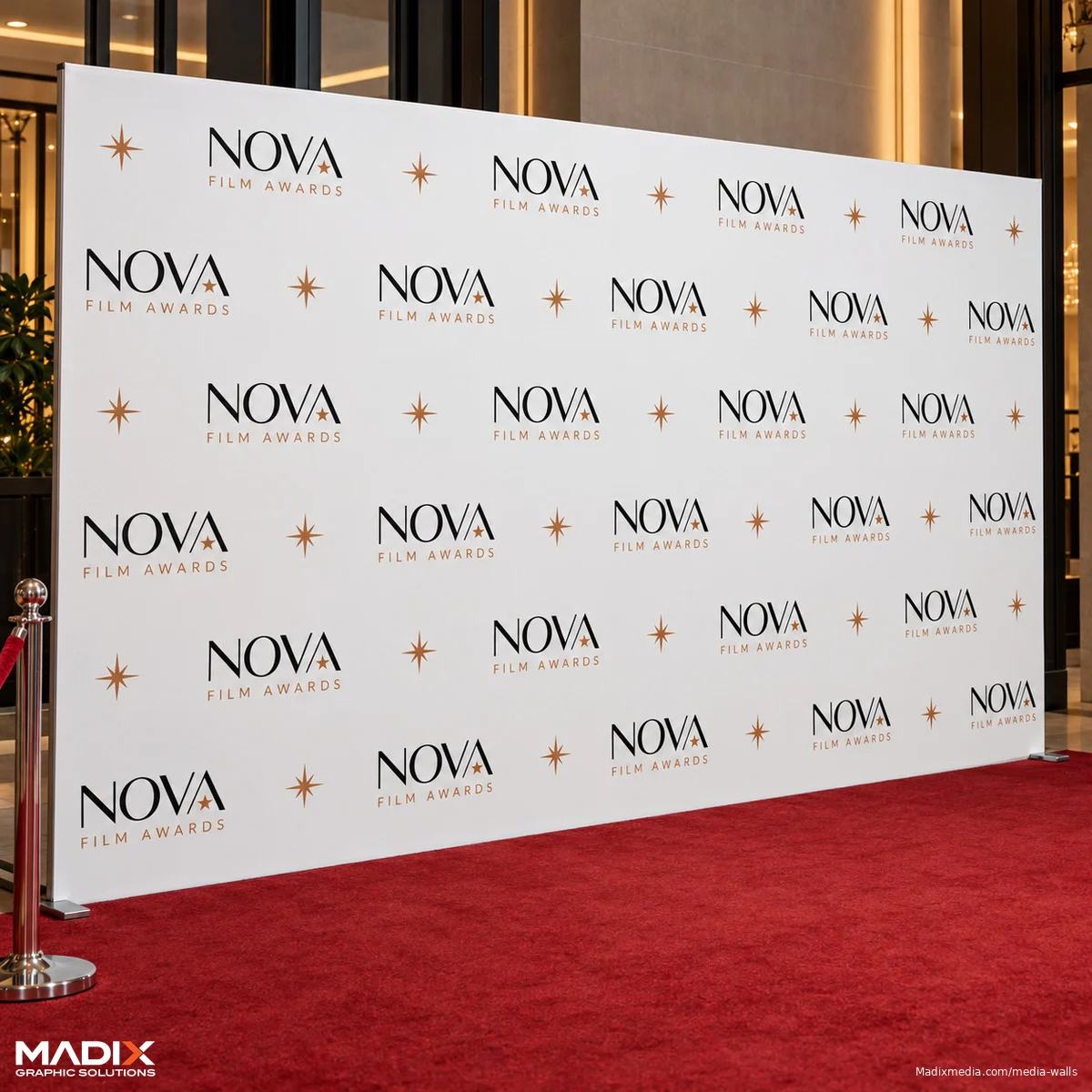 Media Walls: Madix step and repeat media walls sample 2