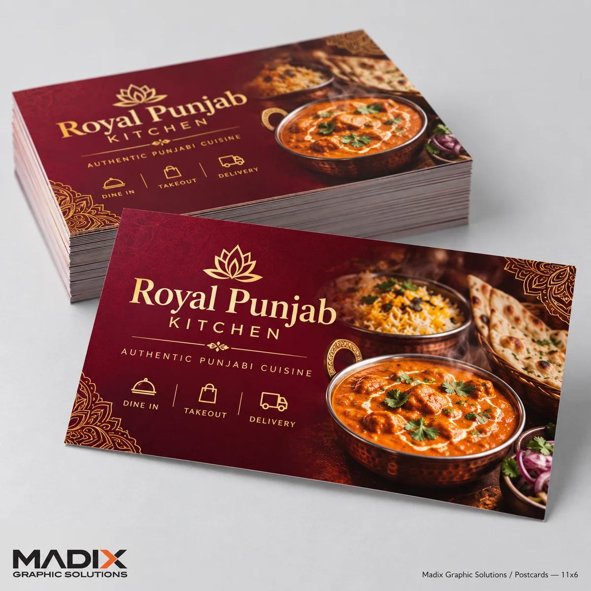 Postcards, 11" × 6": Madix postcards sample 1